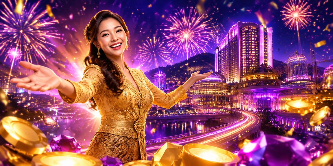 Pengguna wanita berkebaya menikmati pengalaman pertaruhan di Genting Highlands melalui platform sq126